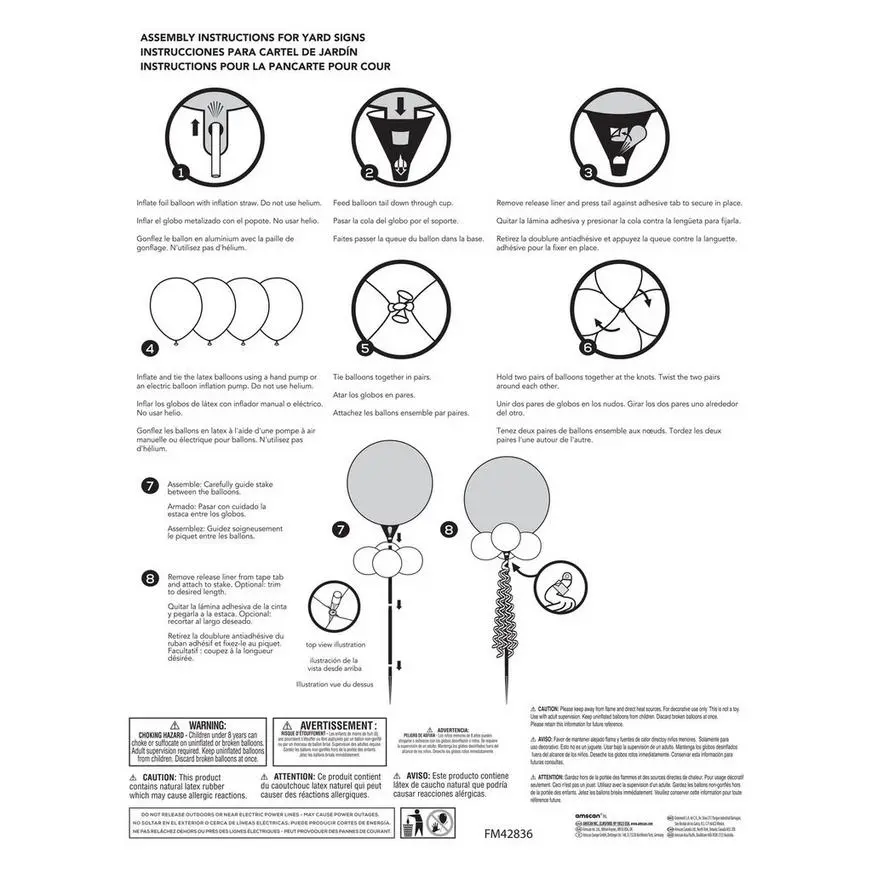 Air-Filled Pastel Birthday Celebration Foil & Latex Balloon Yard Sign, 62in 5 Air-Filled Pastel Birthday Celebration Foil & Latex Balloon Yard Sign, 62in - Image 3