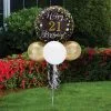 Air-Filled Sparkling Birthday Customizable Foil & Latex Balloon Yard Sign, 62in -Party Themes Sales 923578