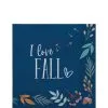 Navy Blue Gather For Fall Paper Lunch Napkins, 6.5in, 40ct 2 Navy Blue Gather For Fall Paper Lunch Napkins, 6.5in, 40ct -Party Themes Sales 923644