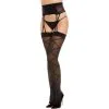 Black Sheer Crisscross Pantyhose For Adults With Suspender Garter 1 Black Sheer Crisscross Pantyhose For Adults With Suspender Garter -Party Themes Sales 923937