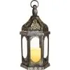 Latika LED Candle Lantern, 7.4in X 15.1in -Party Themes Sales 926538