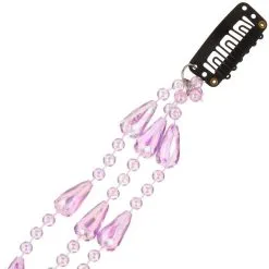 Pink Jewel Clip-In Extension, 11.8in -Party Themes Sales 928795 01