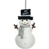 Christmas Snowman 3D Tinsel Hanging Decoration, 12in X 22.25in -Party Themes Sales 928954