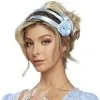High Society Pastel Blue Fabric Headpiece -Party Themes Sales 929058