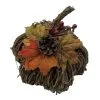 Fall Natural & Synthetic Pumpkin Decoration, 8in -Party Themes Sales 931391