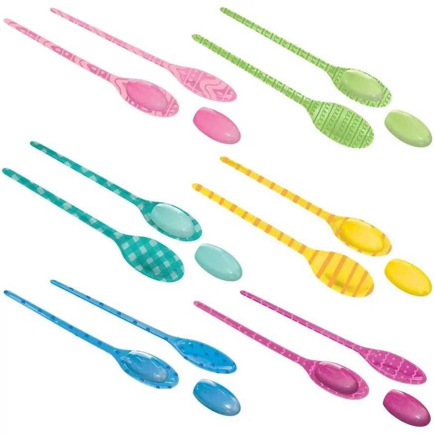 Easter Egg Plastic Relay Game 3 Easter Egg Plastic Relay Game