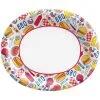 Grillin' And Chillin' Oval Paper Plates, 12in, 20ct -Party Themes Sales 936561