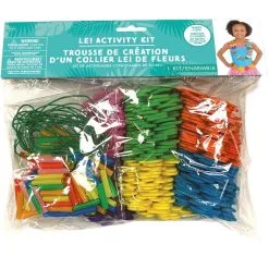Multicolor Foam Flower Lei Activity Kit For 6 -Party Themes Sales 937608 01