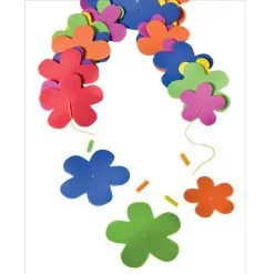 Multicolor Foam Flower Lei Activity Kit For 6 -Party Themes Sales 937608 02