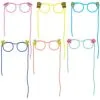 Multicolor Summer Straw Glasses, 6ct -Party Themes Sales 937609