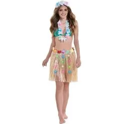 Adult Light-Up Faux Grass Skirt, 18in -Party Themes Sales 937611 01
