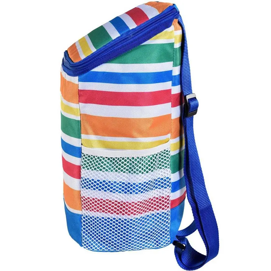 Rainbow Stripe Insulated Backpack Cooler, 9.5in X 14in 4 Rainbow Stripe Insulated Backpack Cooler, 9.5in X 14in - Image 2