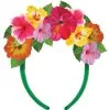Multicolor Hibiscus Flower Fabric & Plastic Headband -Party Themes Sales 937614
