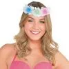 Light-Up Fabric Flower Head Wreath, 16in -Party Themes Sales 937619