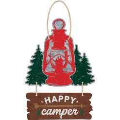 Happy Camper Metal Stacked Sign, 10.3in X 13in
