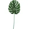 Monstera Leaf Plastic & Fabric Decoration, 11.4in X 30in -Party Themes Sales 937662