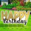 Black & Metallic Gold Happy Birthday Corrugated Plastic Yard Sign, 66.5in X 33.3in 1 Black & Metallic Gold Happy Birthday Corrugated Plastic Yard Sign, 66.5in X 33.3in -Party Themes Sales 937718