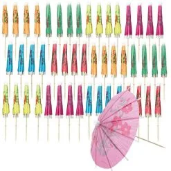 Multicolor Parasol Party Picks, 100ct 5 Multicolor Parasol Party Picks, 100ct -Party Themes Sales 937830 01