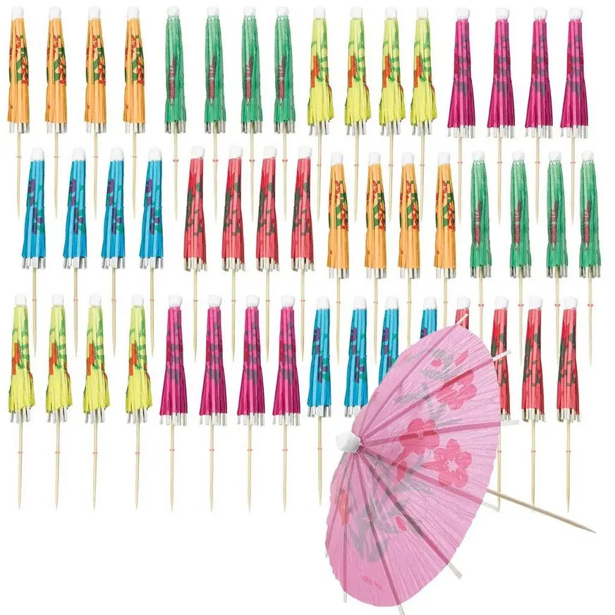 Multicolor Parasol Party Picks, 100ct 4 Multicolor Parasol Party Picks, 100ct - Image 2