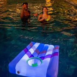 PoolCandy Light-Up Inflatable Cornhole Pool Game 7 PoolCandy Light-Up Inflatable Cornhole Pool Game -Party Themes Sales 938135 02