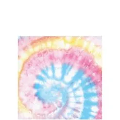 Tie-Dye Party Paper Beverage Napkins, 5in