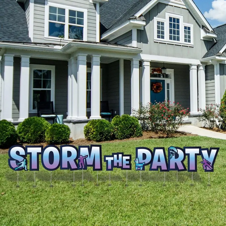 Happy Bday Corrugated Plastic Yard Sign Phrase Set, 9in Letters, 4pc - Battle Royal 3 Happy Bday Corrugated Plastic Yard Sign Phrase Set, 9in Letters, 4pc - Battle Royal