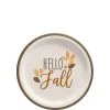 Golden Autumn Paper Dessert Plates, 7in, 8ct 2 Golden Autumn Paper Dessert Plates, 7in, 8ct -Party Themes Sales 941639