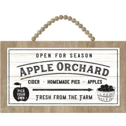 Nature's Harvest Apple Orchard Wooden Sign, 14in X 8in