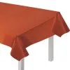Metallic Rust-Colored Fabric Tablecloth, 60in X 104in -Party Themes Sales 941663