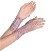 AMSCAN Adult Lavender Floral Embroidery Glovelettes, 2ct - Fairy -Party Themes Sales 942067