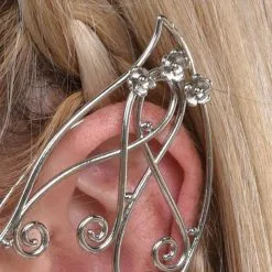 AMSCAN Adult Silver Flowers & Vines Metal Ear Cuffs, 2ct - Fairy -Party Themes Sales 942069 01