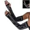 Adult Reflective Black Latex-Look Circuit Board Glovelettes, 2ct - Cyberpunk -Party Themes Sales 942137