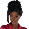 AMSCAN Black Beehive Updo Hairpiece With Clip-In Side Bangs 1 AMSCAN Black Beehive Updo Hairpiece With Clip-In Side Bangs -Party Themes Sales 942147