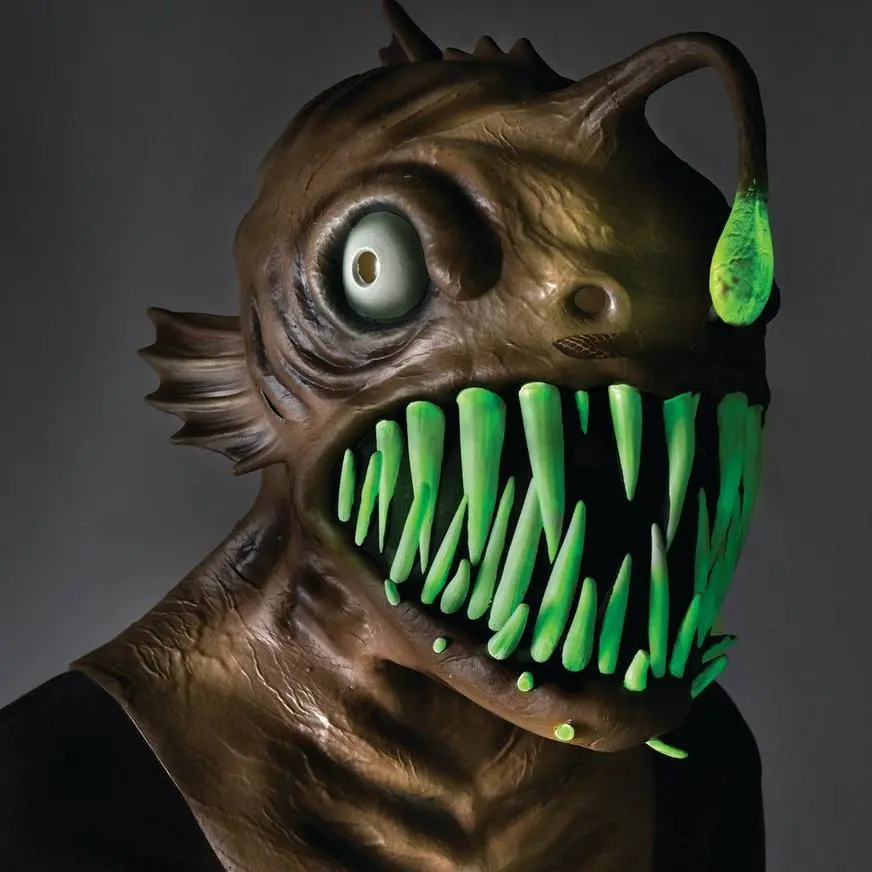 AMSCAN Adult Light-Up Anglerfish Latex Mask 4 AMSCAN Adult Light-Up Anglerfish Latex Mask - Image 2