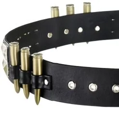 AMSCAN Black Ammo Holder Studded Belt - Punk -Party Themes Sales 942163 01
