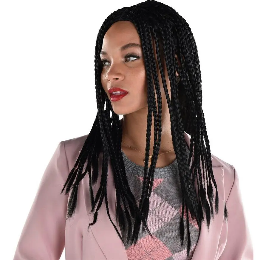 AMSCAN Black Box Braid Wig, 20in - 90s 3 AMSCAN Black Box Braid Wig, 20in - 90s