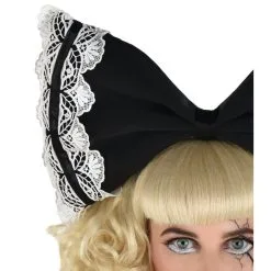 Adult Black & White Creepy Doll Bow Headband 6 Adult Black & White Creepy Doll Bow Headband -Party Themes Sales 942187 01
