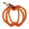 Soft Orange Beaded Pumpkin Decoration, 12in X 8.7in 2 Soft Orange Beaded Pumpkin Decoration, 12in X 8.7in -Party Themes Sales 942240