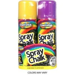 Creative Kids Neon Spray Chalk Cans, 3oz, 2ct -Party Themes Sales 942372 02