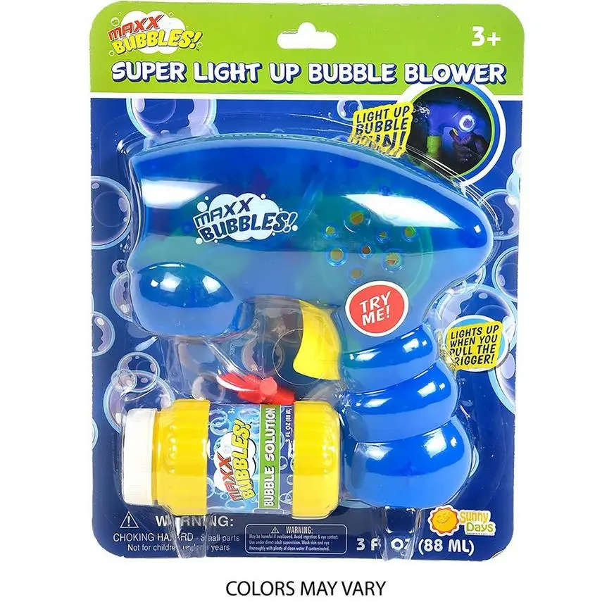 Maxx Bubbles Light-Up Super Bubble Blaster Blower, 2in X 6in 6 Maxx Bubbles Light-Up Super Bubble Blaster Blower, 2in X 6in - Image 4