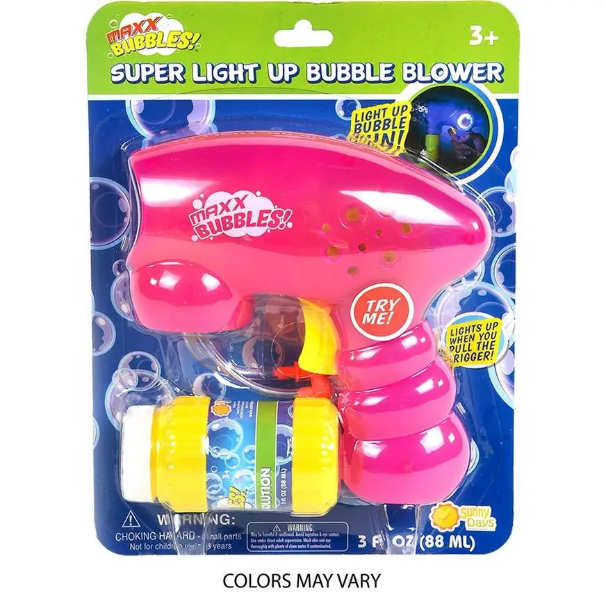 Maxx Bubbles Light-Up Super Bubble Blaster Blower, 2in X 6in 7 Maxx Bubbles Light-Up Super Bubble Blaster Blower, 2in X 6in - Image 5