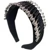 Adult Black Velour Safety Pin Headband - Punk Rock -Party Themes Sales 942776