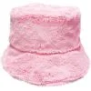Adult 90s Pink Furry Bucket Hat -Party Themes Sales 942783