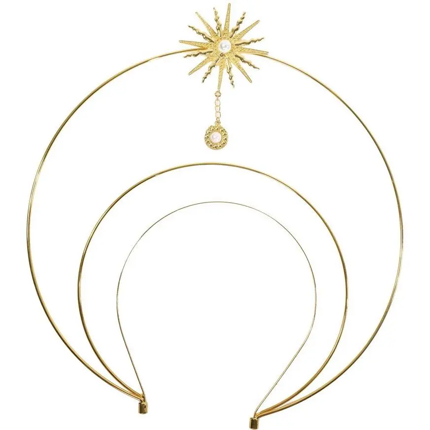 Adult Sun Angel Metal Headband 3 Adult Sun Angel Metal Headband