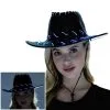 Adult Light-Up Black Fabric Cowboy Hat -Party Themes Sales 943148