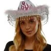 Adult Pink Flame Fabric Cowboy Hat -Party Themes Sales 946079