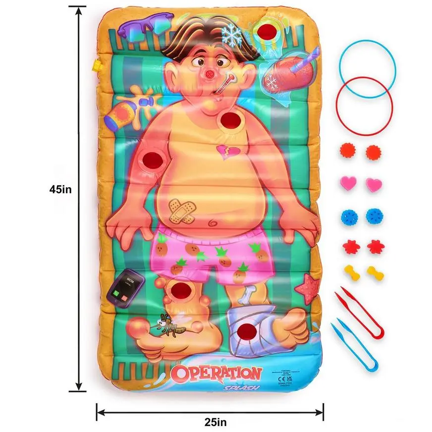 Operation Splash Plastic Water Game, 25in X 45in, 17pc 5 Operation Splash Plastic Water Game, 25in X 45in, 17pc - Image 3