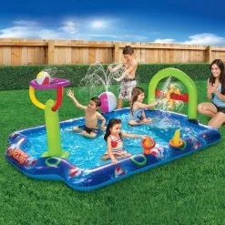 Big Splash Inflatable Plastic Activity Pool, 5.5ft X 7.9ft, 4pc 8 Big Splash Inflatable Plastic Activity Pool, 5.5ft X 7.9ft, 4pc -Party Themes Sales 956185 01