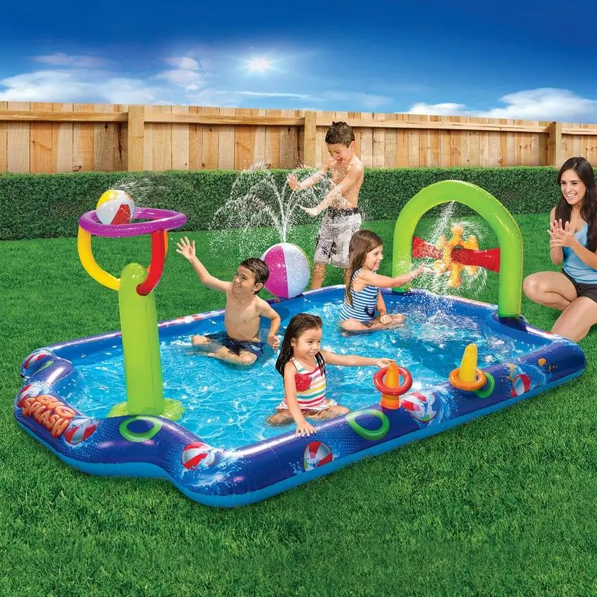 Big Splash Inflatable Plastic Activity Pool, 5.5ft X 7.9ft, 4pc 4 Big Splash Inflatable Plastic Activity Pool, 5.5ft X 7.9ft, 4pc - Image 2