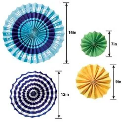 Hello Summer Paper Fan Decorating Kit, 6pc -Party Themes Sales 956351 02